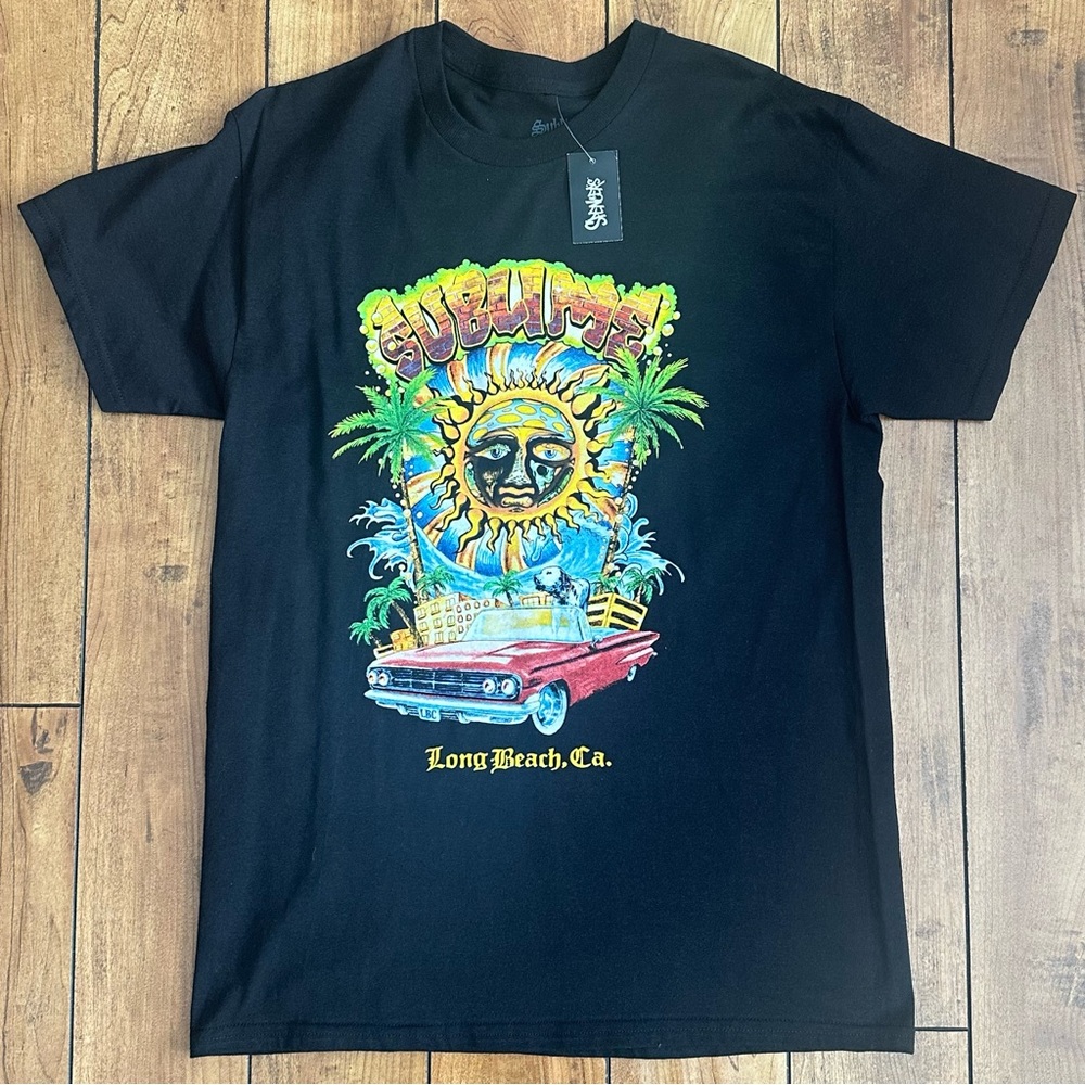 Sublime Black Graphic T-Shirt for Men